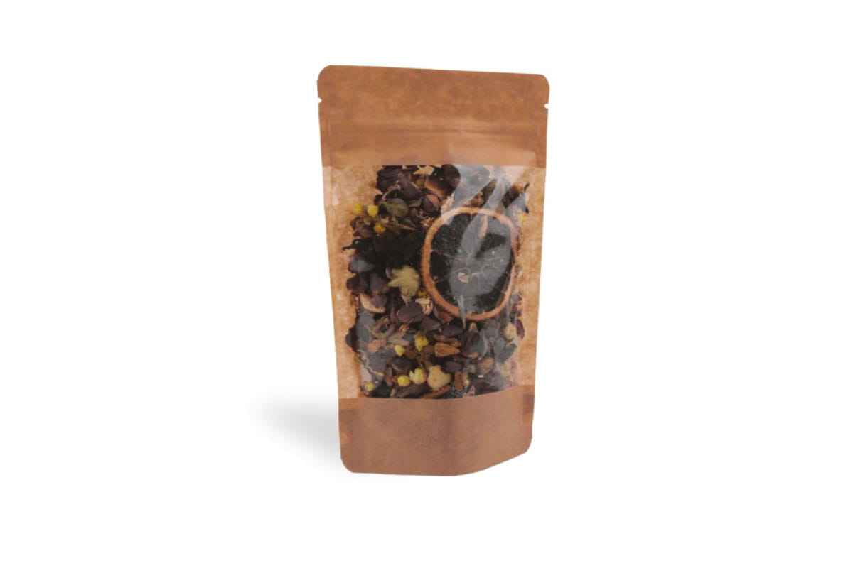 GENİŞ PENCERELİ KRAFT KİLİTLİ DOYPACK